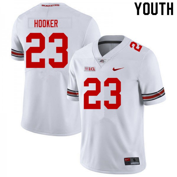 Ohio State Buckeyes #23 Marcus Hooker Youth NCAA Jersey White